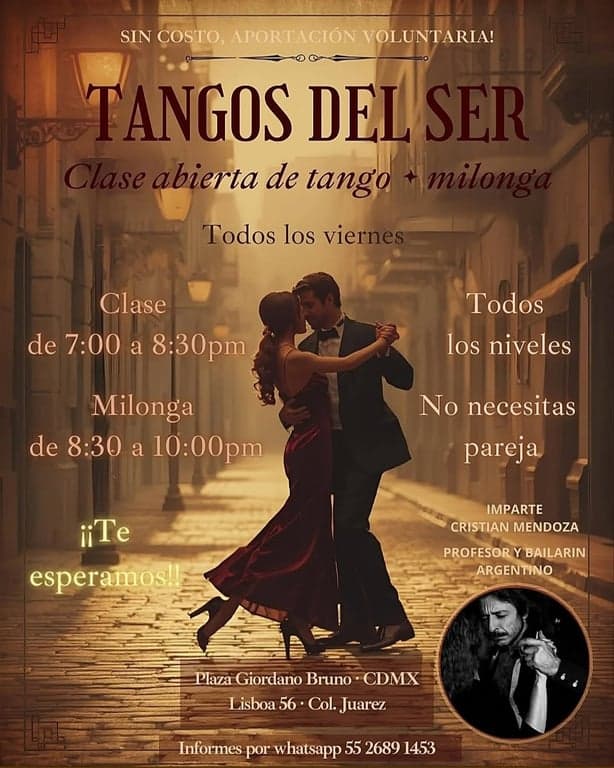 Tangos del Ser - Clase abierta de tango + milonga